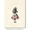Deep Red Stamps Alice Standing Rubber Cling Stamp 1.6 x 3.1 inches